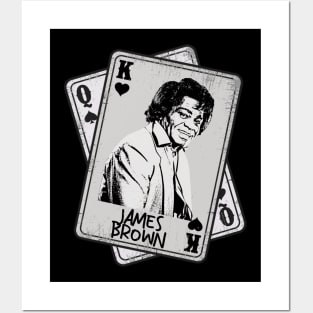 Retro James Brown 80s Card Style Posters and Art